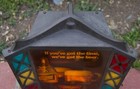 Vintage Miller High Life Beer Sign - Light Up Plastic And Metal Stained Glass