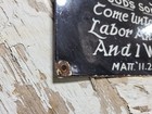 Vintage Church Porcelain Sign God Christian Bible Verse Religion Lords Prayer