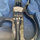 Cecilio 4 4cevn-2bl Solid Wood  Black Electric Violin W  Case And Bow