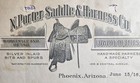 Porter Saddle Visalia Stolen Tree Design 2 Historical Manuscript Phoenix Az 1916