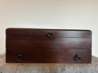 Reed   Barton Eureka Handcrafted Cherry Brown Tarnish-proof Flatware Chest