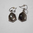 Barse Sterling Silver Stamped 925 Jeweled French Wire Earrings