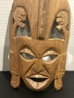 Vintage Hand Crafted Tribal Wood Mask Wall Decor 9    Tiki