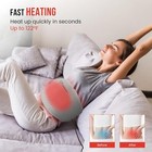 Massage Heating Pad With 3 Vibration Modes  Heated Back Warmer For Back Pain