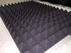 4 Pack Pyramid Acoustic Soundproof Studio Foam Tiles 2 X 12 X 12 charcoal  