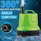 Small Fish Tank Water Pump 110v Aquarium Submersible Hydroponics Pond Fountain