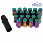 Neo Chrome M12x1 5 Steel Locking Heptagon Security Lug Nuts Lugs For Wheels rims