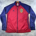 Adidas Real Salt Lake Track Jacket Size L Red Blue Soccer