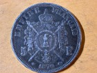 France 5 Francs Silver Coin  Issued In 1870  With A Small Chock   Circulated