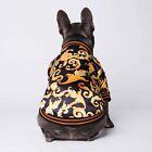 Luxury Designer Fashion Jacket Dog Apparel Pet Clothes  High Quality Black gold