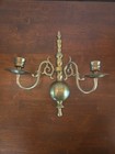 2  Williamsburg Virginia Metalcrafters Brass Sconce British Colonial 13  Stamped