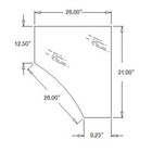 338426a1 Lower Door Glass Fits Case Ih lh  580m 580sm 590sm 590sm Ii 580sm Plus