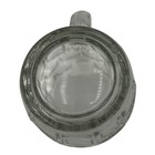 Dimpled Glass Vintage Beer Mug Stein Pub Glass Canada Embossed Bottom 16 Oz