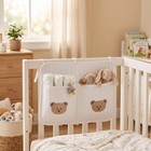 Crib Organizer Hanging Storage Bag Cotton Bedside Multi Pocket Diaper For Cri   