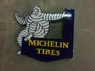 Porcelain Michelin Enamel Sign 20x18 Inches Double Sided With Flange