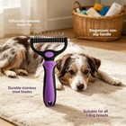 Pet Grooming Deshedding Brush   Metal Comb Set For Dogs Cats Long Matted Fur