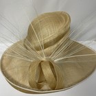 Nigel Rayment Gold Straw Hat Mother Bride Groom Guest Wedding Races Event Uk