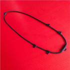Black Necklace Rope Wax Men 6hooks Knit Handmade Hanging Thai Buddha Amulet 28 