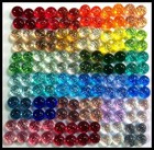 Lot Of 6 Xs Twinkle Seafoam Fused Glass Dichroic Cabochons No Hole Beads Flat