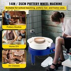 Pottery Wheel 14in Ceramic Wheel Machine Lift Legs Foot Pedal Diy Tool Kit