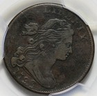 1798 Draped Bust Large Cent - 2nd Hair Style  S-166  pcgs F-detail 