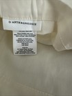 Anthropologie King Shams 20    By 36    Linen cotton  Beige white With Crochet Ends