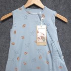 Gunamuna 2 5 Tog Bamboo Viscose Sleep Sack Football Size  9-18 Months Nwt
