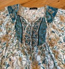 Kaywide Women s Floral Print Casual Chic Boho V Neck Top Loose Long Sleeve Sz L