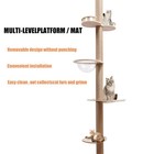 New Cat Tree Climbing Floor-to-ceiling Tower Cat Play Sisal Rope Scratching Post