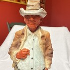 Vtg Rare 1969 Casual Indian Lionstone Whiskey Decanter 1969 Kentucky Porcelain