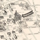 Ut Austin Campus Map 11x14 Vintage Illustrated Landmark Historic Wall Art