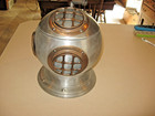 Diving Helmet Ice Bucket Livorno 1894 Pewtertone Olde Tankardware  Italy 1970