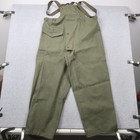 Vintage Wwii Us Navy Deck Bib Overalls Usn N-1 Trousers Green Medium Nxsx 37489