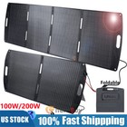 200w Watt 12v Portable Foldable Solar Panel For Camping Charger Power Station Rv