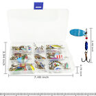 30 Pcs Fishing Lures Metal Spinner Baits Bass Tackle Crankbait Trout Spoon Trout