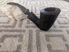 Vintage Savinelli Autograph Sandblasted Bent Billiard Briar Estate Smoking Pipe 