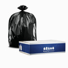 Plasticplace 12-16 Gallon Trash Bags - Black  Case Of 250 Bags