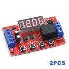 2pcs Dc 12v 10a Adjustable Time Delay Relay Module Led Digital Timer Switch