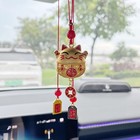 Cat Tassel Car Rearview Mirror Pendant Chinese Style Hanging Ornament