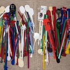 Huge Lot Of 200 Vintage Rare Swizzle Sticks Drink Stirs