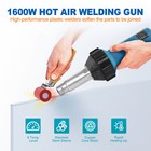 Professional 1600w Hot Air Torch Plastic Welder Heat Welding Gun W  Case