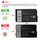    lot Battery For Dell Latitude 12 7212 7220 Rugged Tablet 34wh 2jt70 J7htx 7xntr