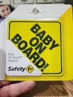 Safety 1st Baby On Board Sign Magnet  Yellow