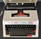 Rover 5000 Super Deluxe Typewriter W Case   Instructions Vintage Nob Read