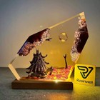 The Lord Of The Ring Sauron Resin Wooden Lamp Luminous Ornament Night Light Gift