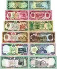 Afghanistan 50-10000 Afghanis 6 Pieces Set  1979-1993  P-57-63  X 100 Pcs