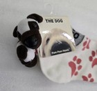 Vintage The Dog Artlist Collection Pug Pom Pom Heads Socks Adult 9-11