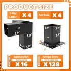 4x4 Diy Pergola Bracket Modular Outdoor Corner Bracket Kits Elevated Wood Lumber