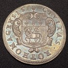 Rare 1659 France Silver Jeton Louis Xiv Rouen Peace Of Pyrenees 1600s Coin