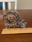 Vintage 1996 Arthur Court Bunny Rabbit Grapes Napkin Letter Holder Aluminum